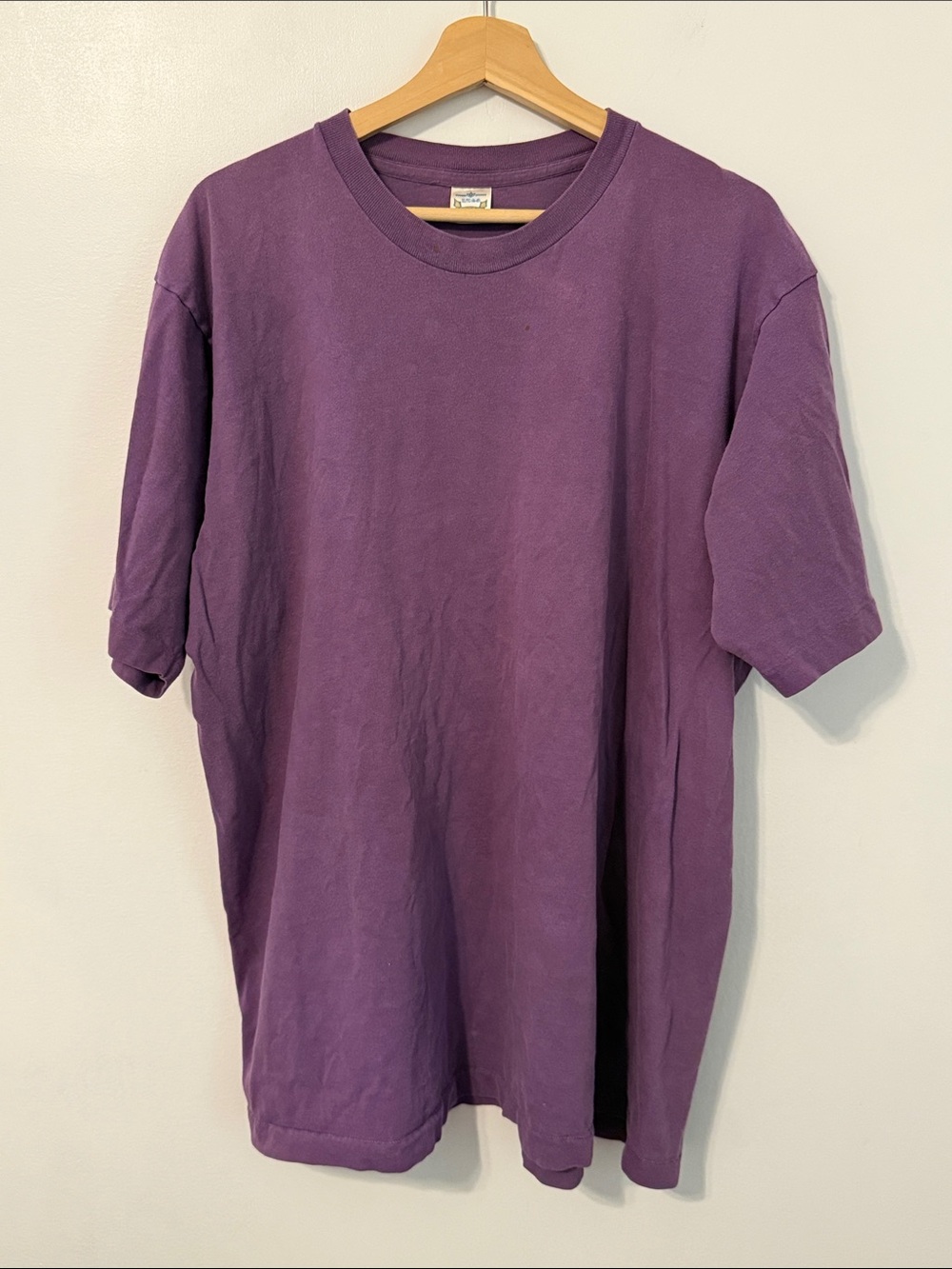 Vintage 90s Jockey Club Purple single stitch tshirt XL